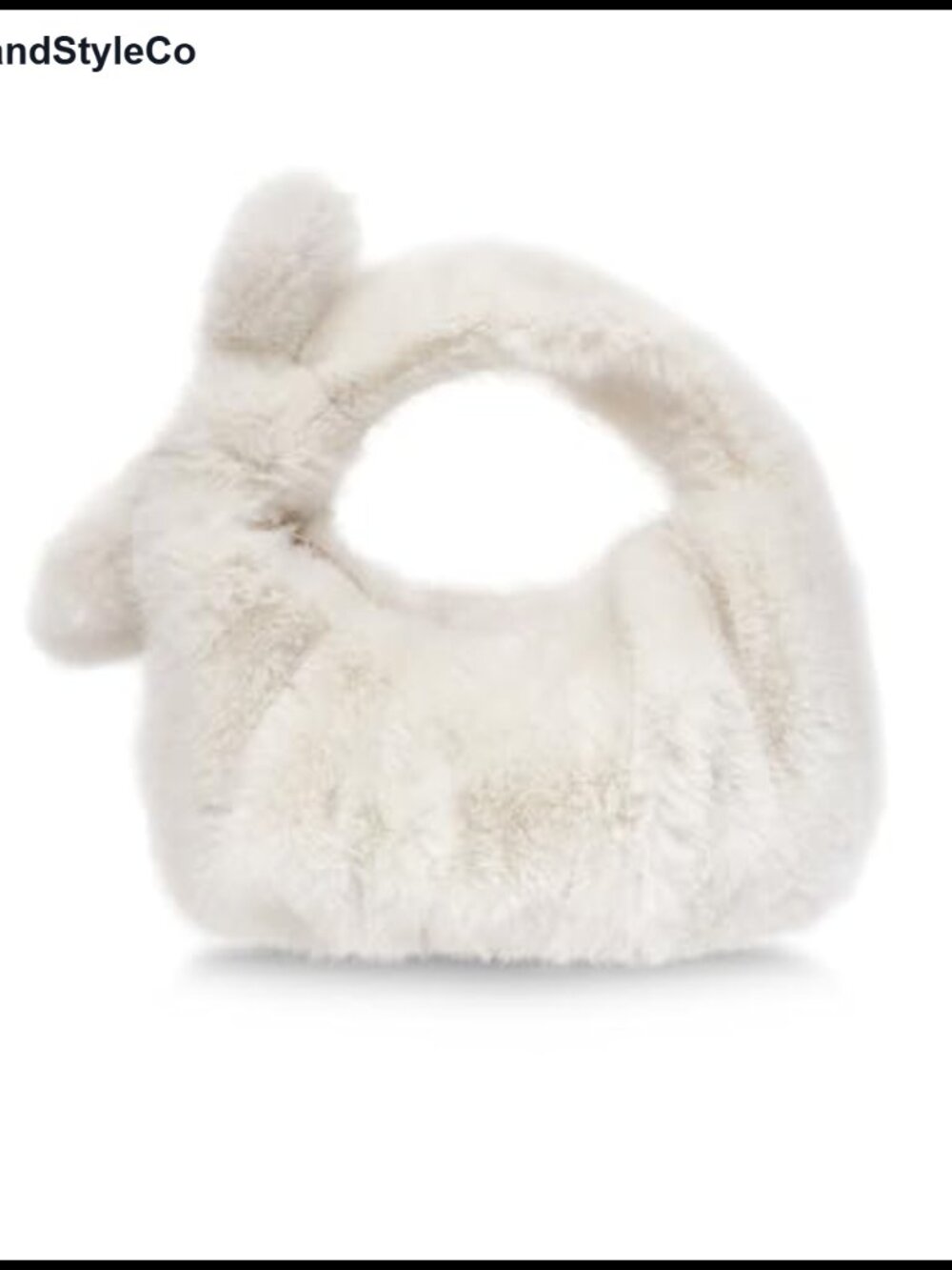 Faux Fur Tote Bag Plush Mini Satchel Cute Handbag